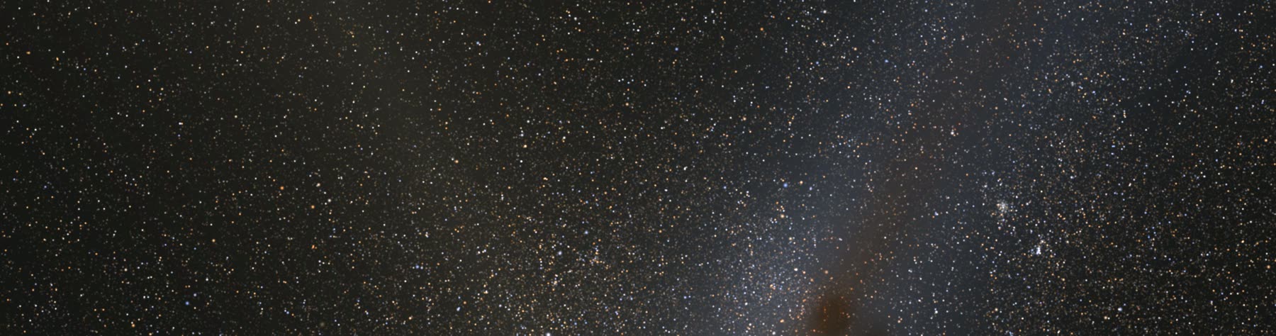 A clear night sky full of stars, rendered